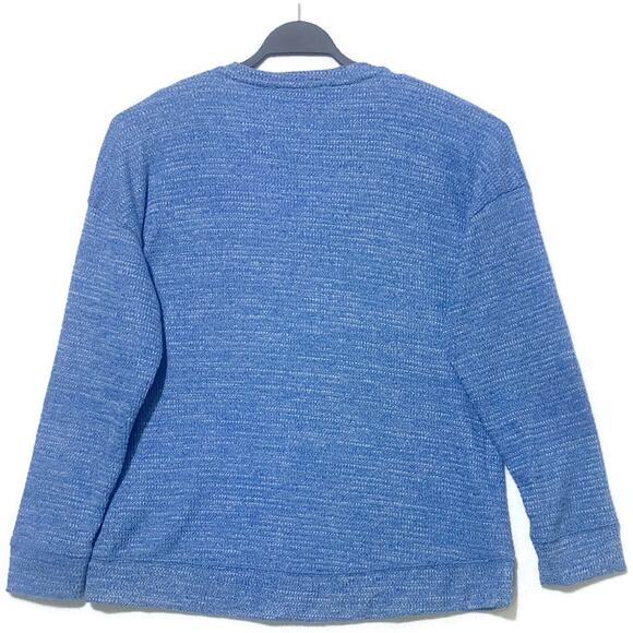Sonoma Crewneck Sweater Pullover Supersoft Women's Large Blue Long Sleeve NWT - Picture 7 of 9